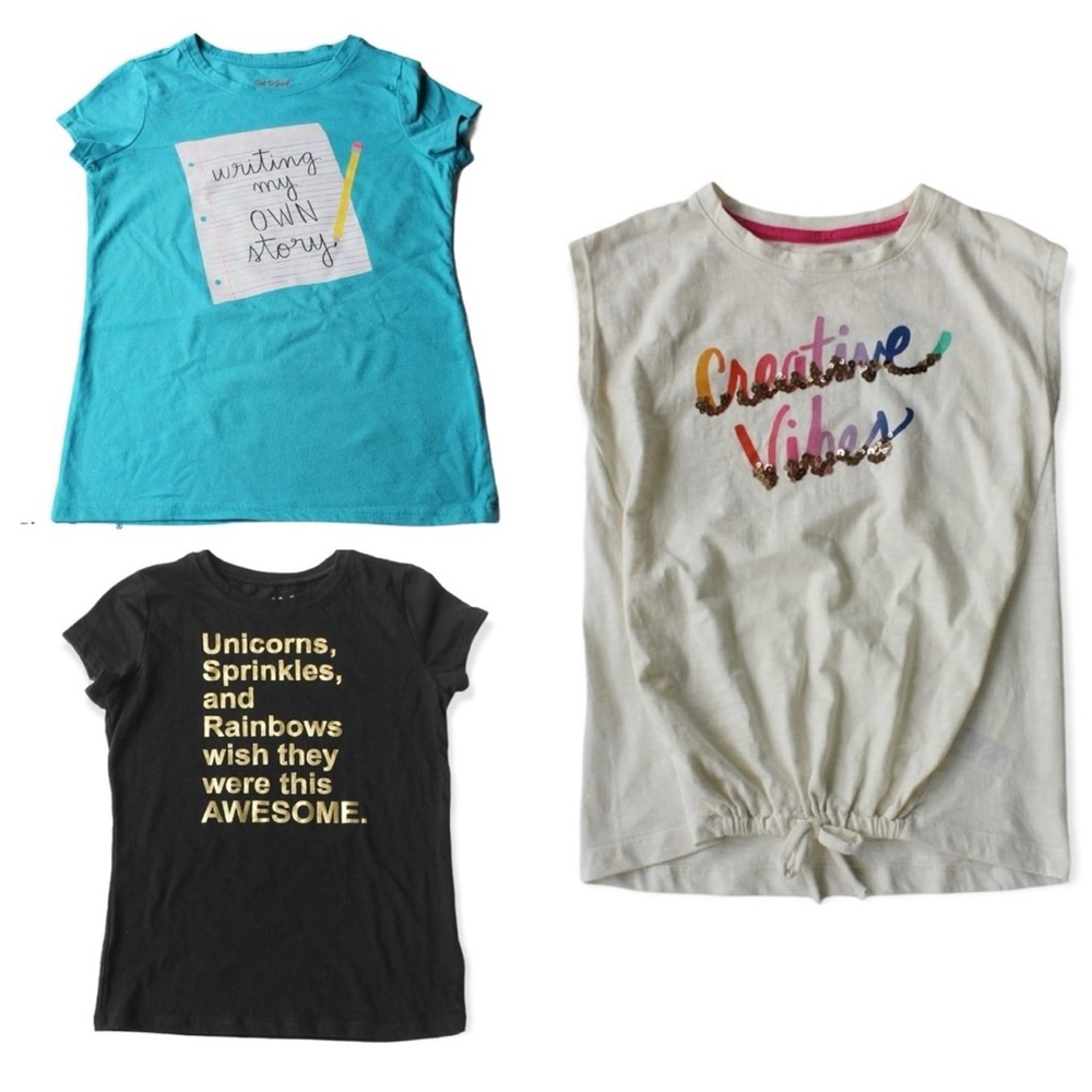 3-pack Cat & Jack Graphics Tee. Size 6/6X